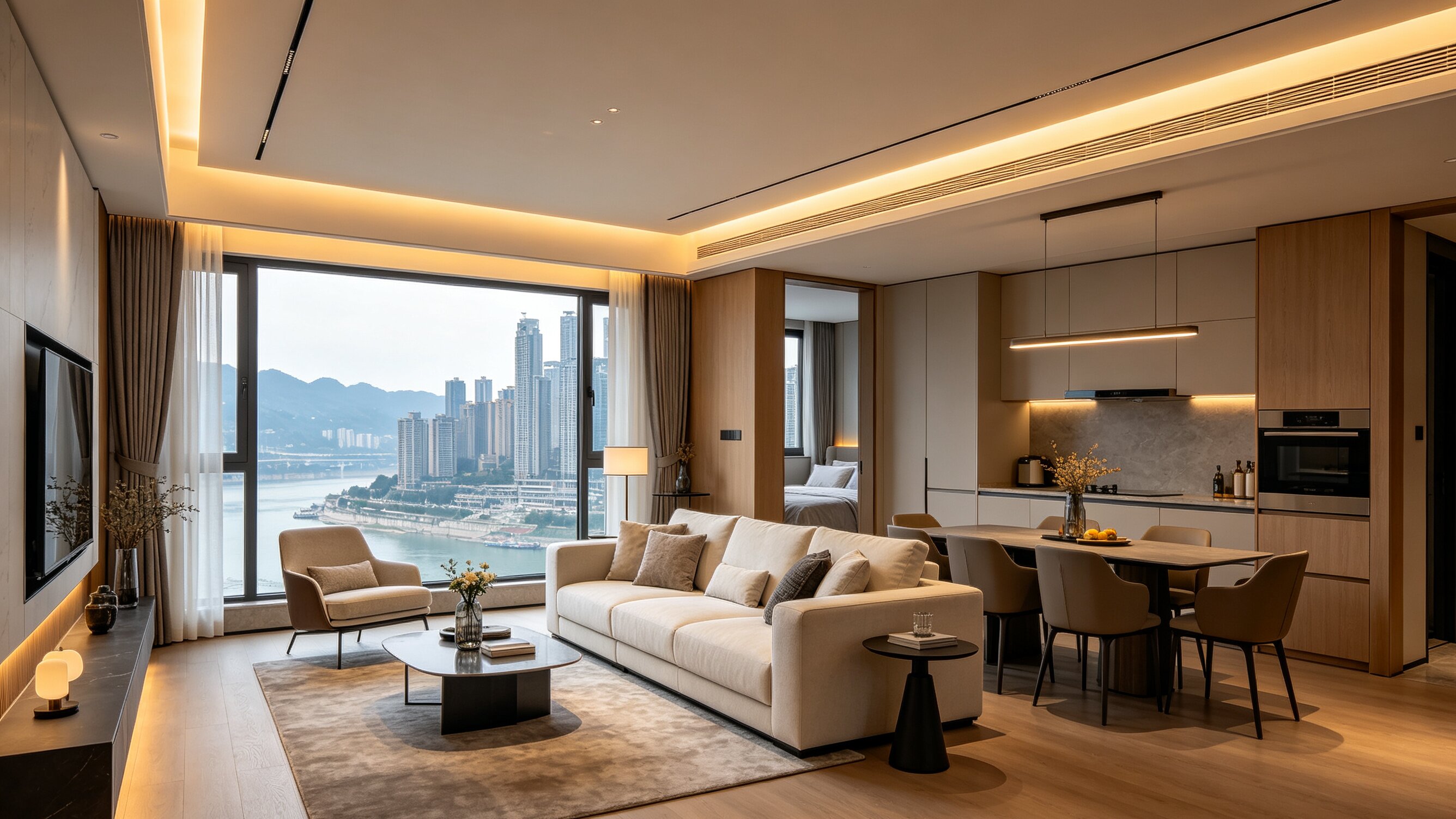 Luxury sea view high-rise apartment
